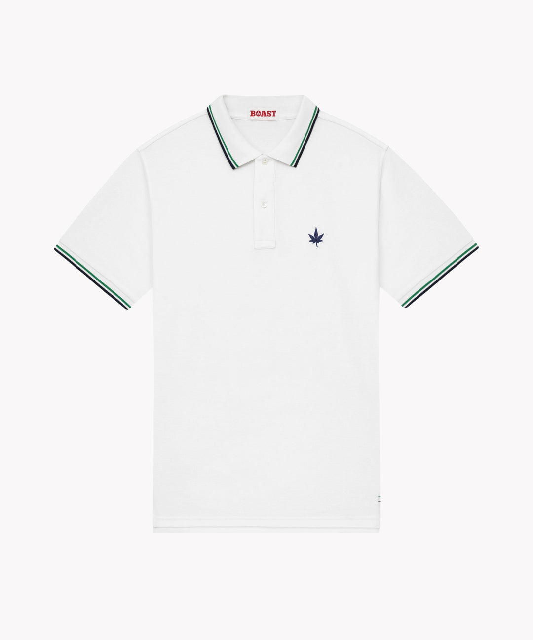 Polo in Green Navy Tipping