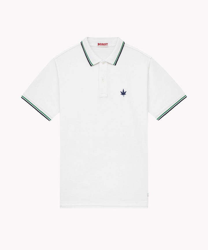 Polo in Green Navy Tipping