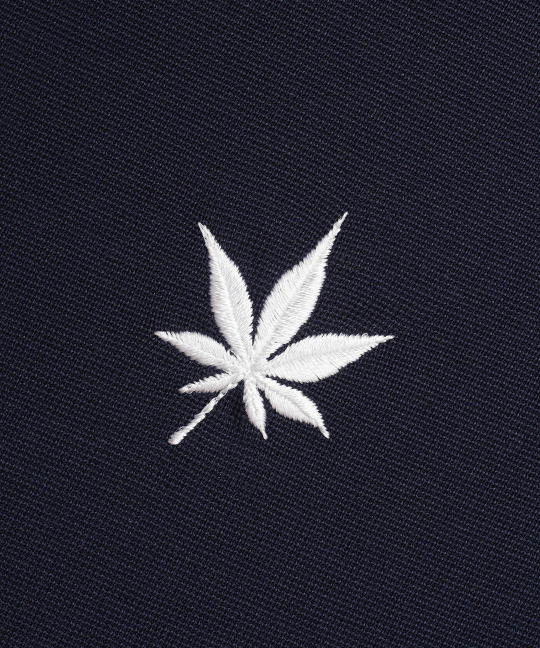 Raglan Polo in Navy White Leaf