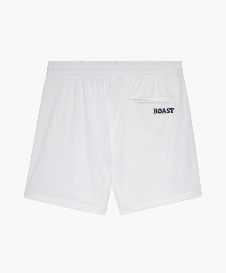7" Tipped Peak Short in White/Green/Navy