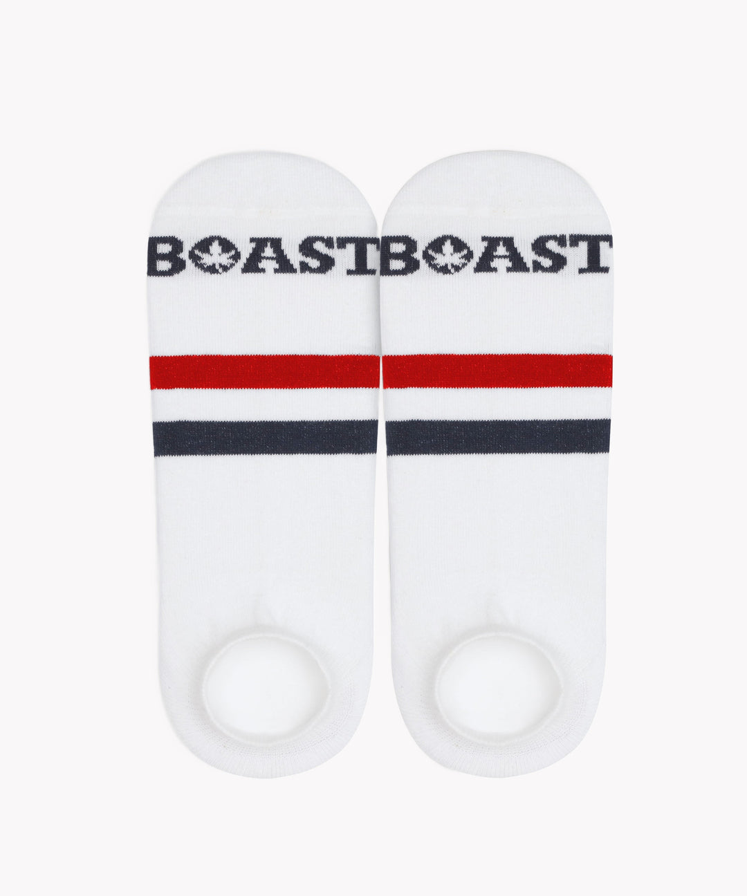 Socks in White Red Navy Stripe