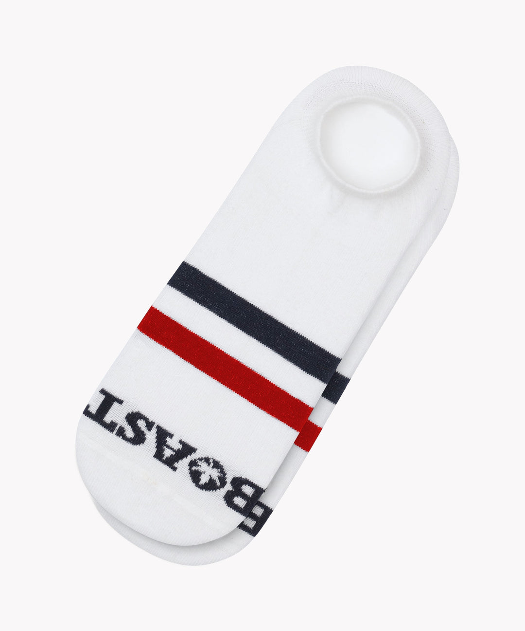 Socks in White Red Navy Stripe