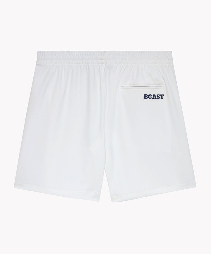 7" Tipped Peak Short in White/Green/Navy