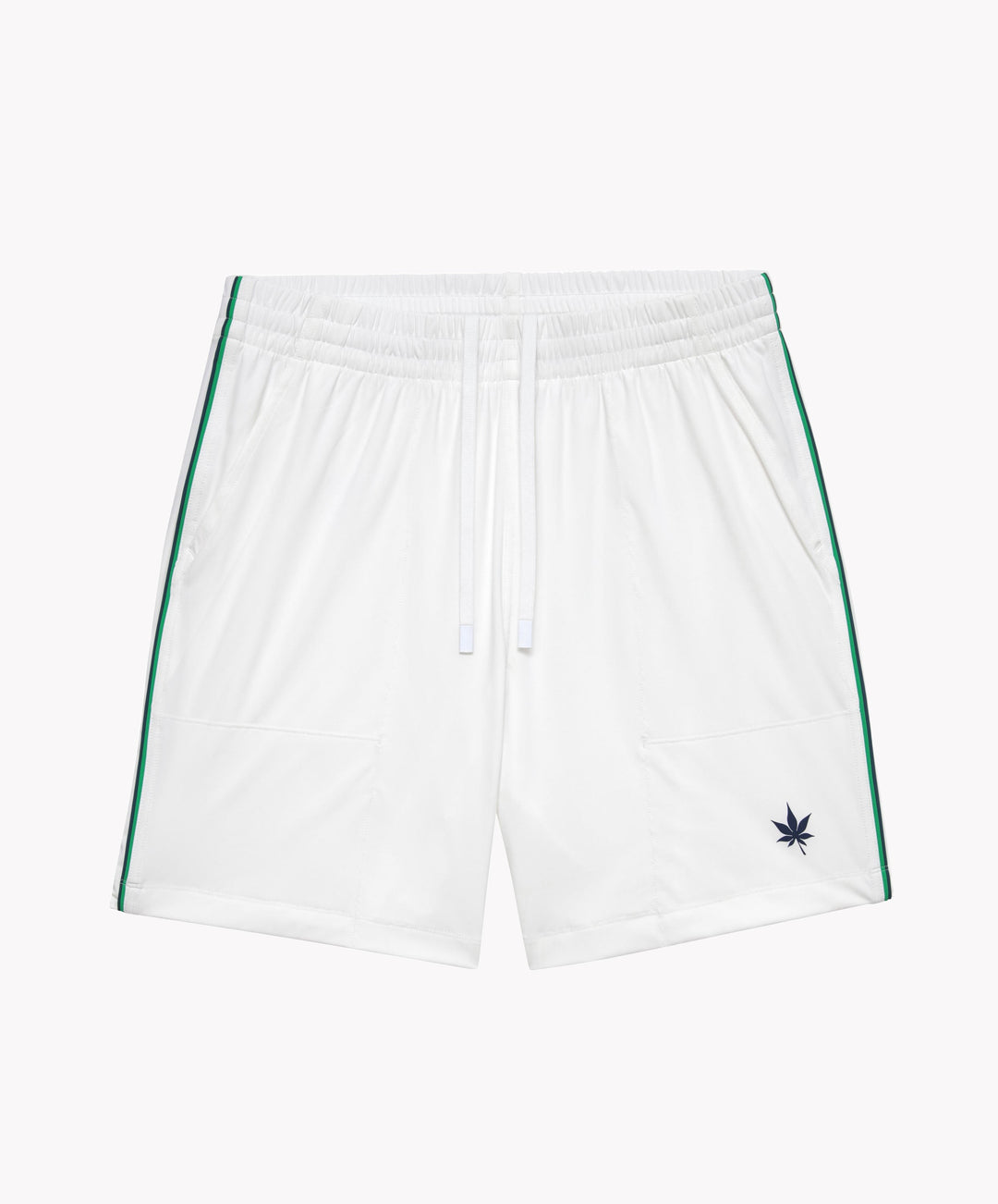 7" Tipped Peak Short in White/Green/Navy