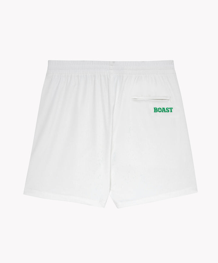 5" Peak Short in White/Green