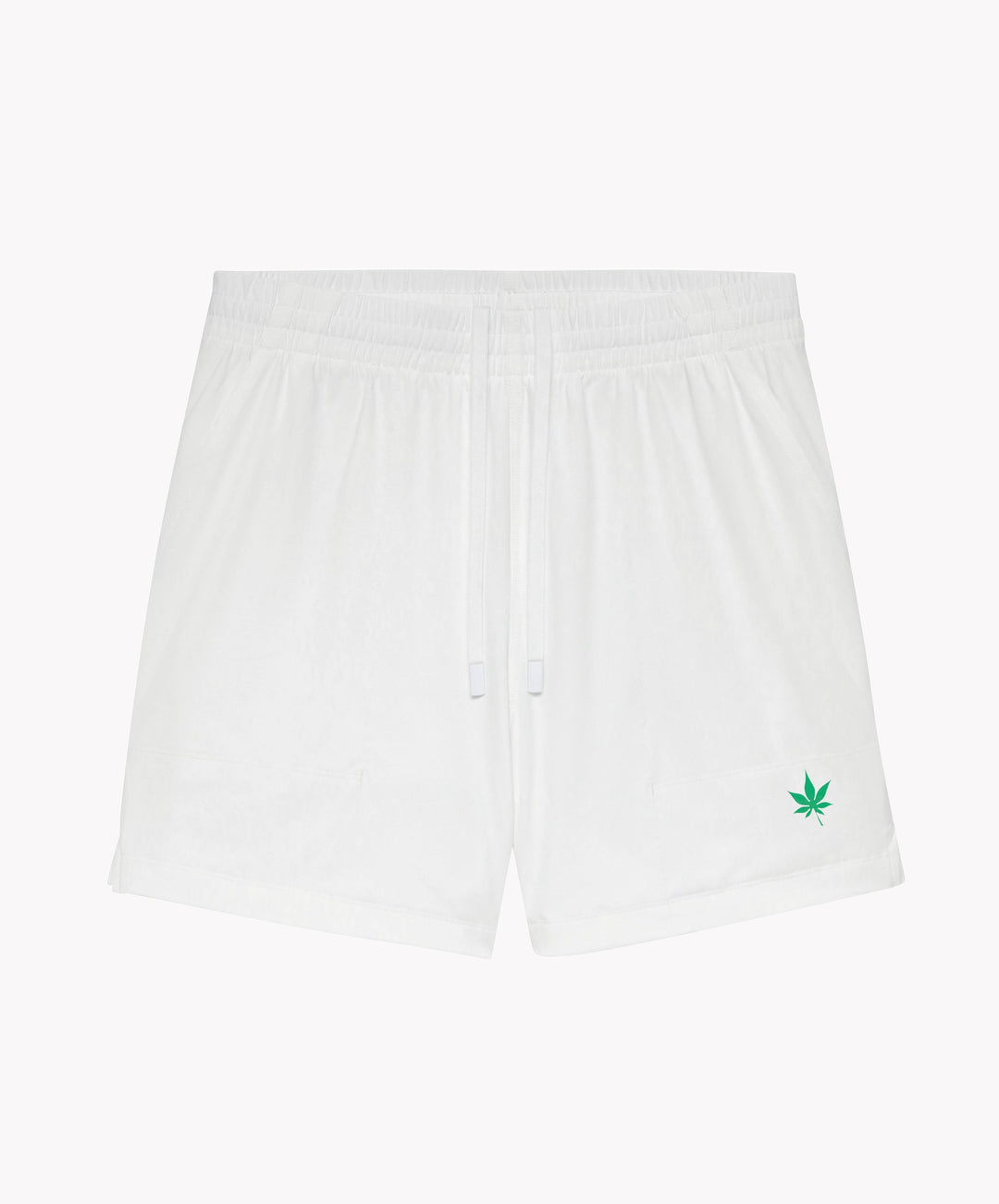 5" Peak Short in White/Green