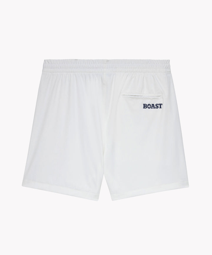 7" Tipped Peak Short in White/Red/Navy