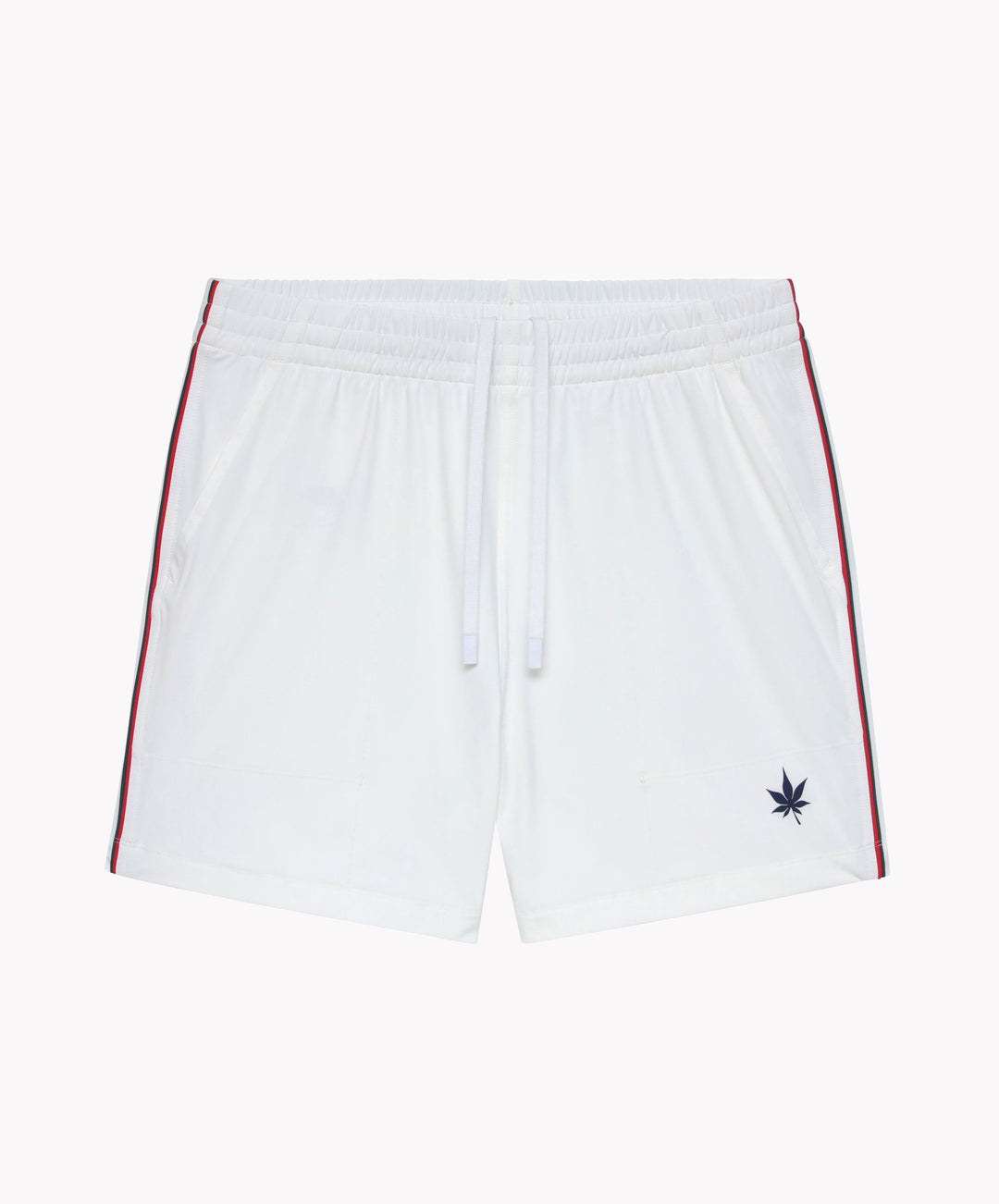 7" Tipped Peak Short in White/Red/Navy