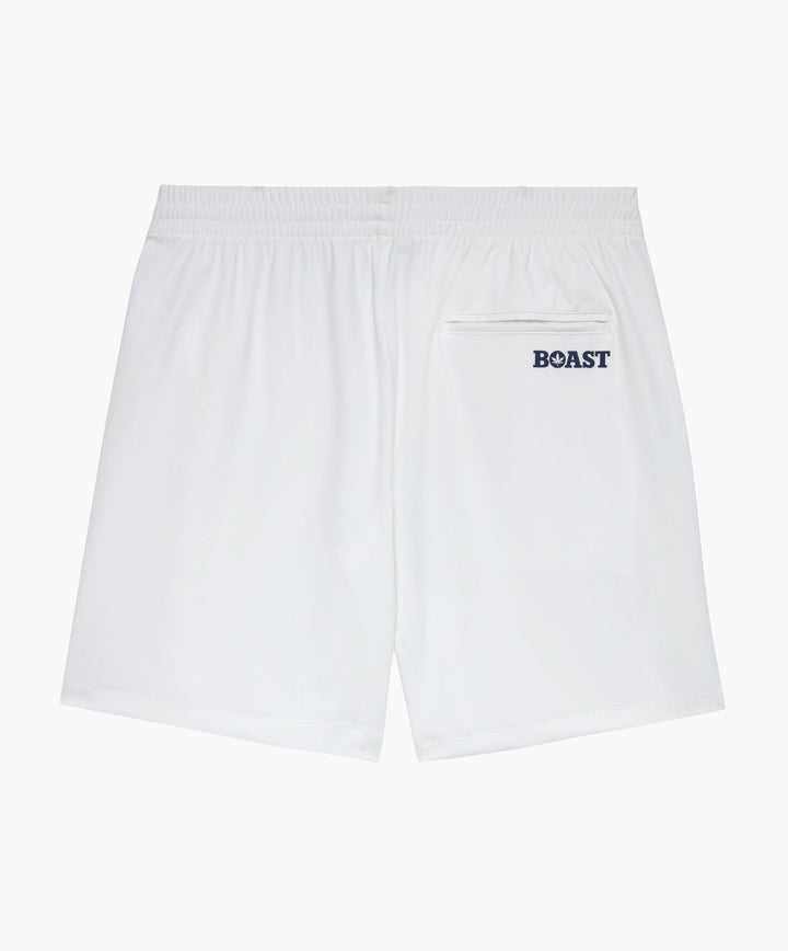 7" Tipped Peak Short in White/Red/Navy