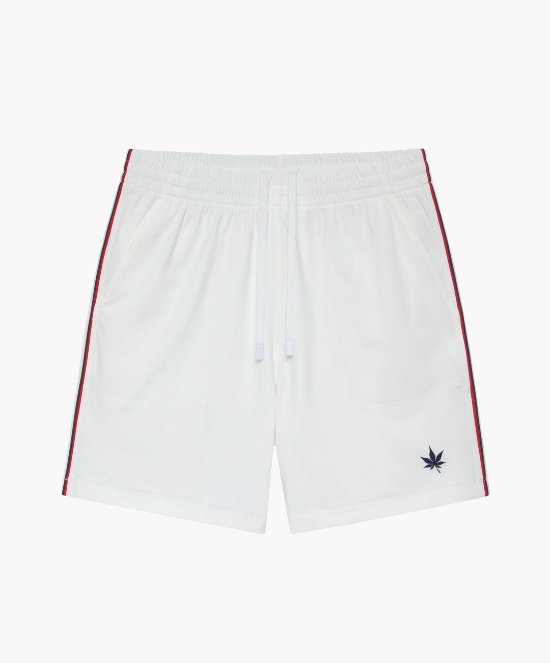 7" Tipped Peak Short in White/Red/Navy