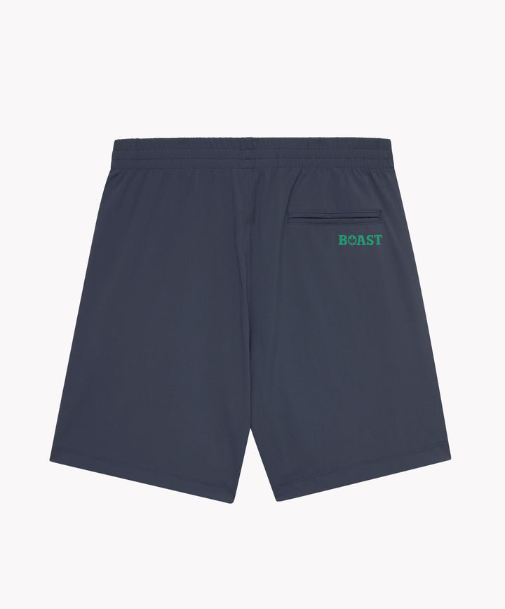 7" Peak Performance Short in Dark Indigo/Green