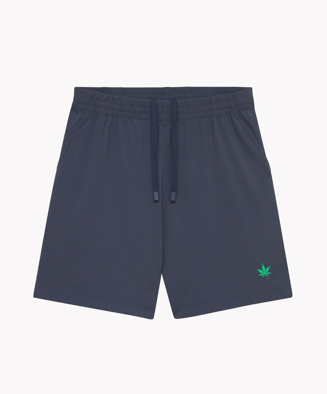 7" Peak Performance Short in Dark Indigo/Green