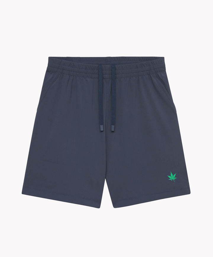 7" Peak Performance Short in Dark Indigo/Green