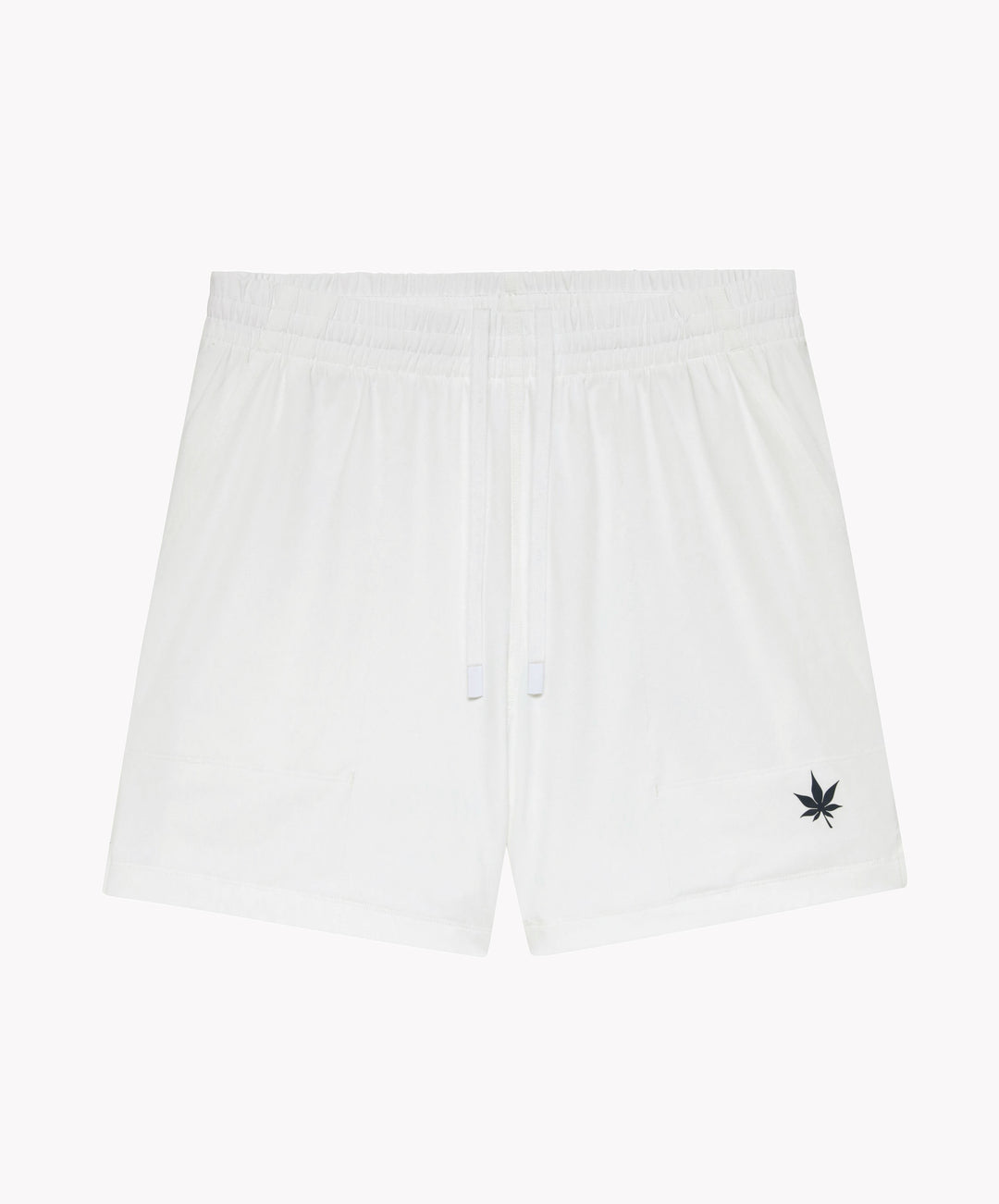 5" Peak Short in White/Navy