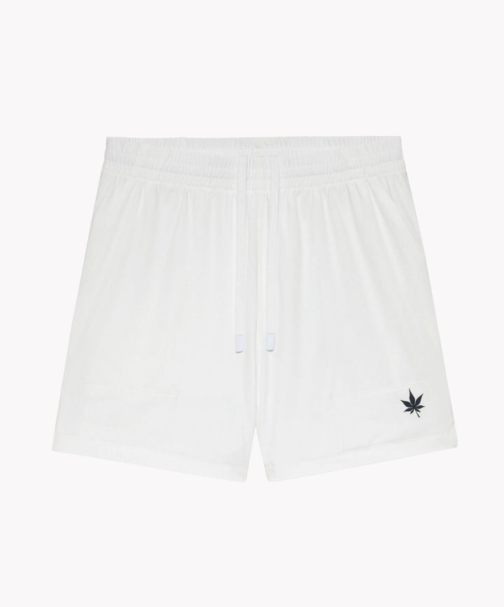 5" Peak Short in White/Navy