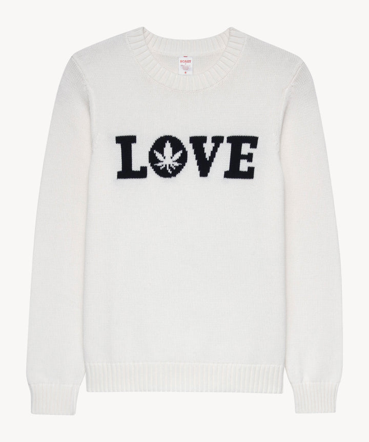 "LOVE" Sweater in Ivory