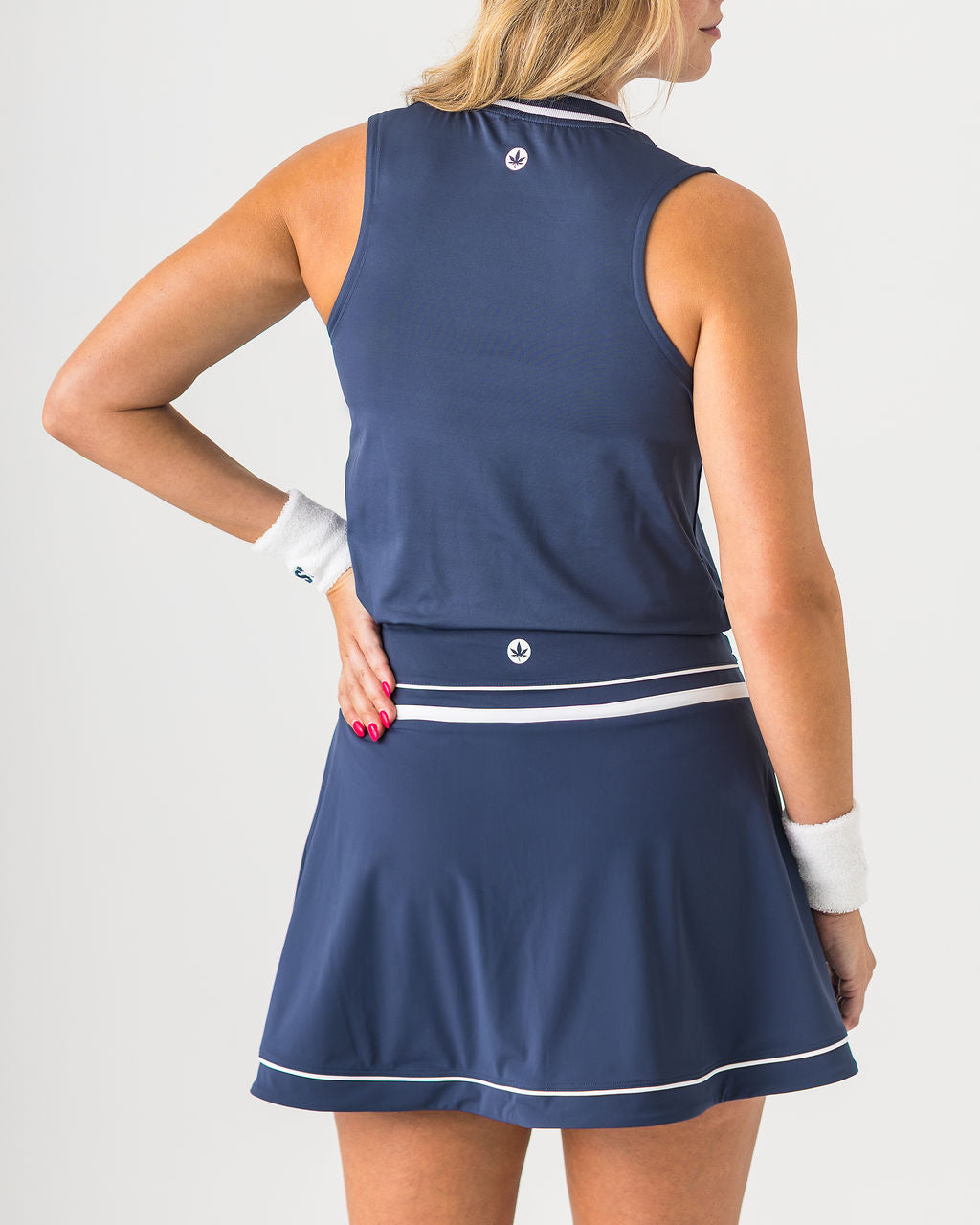 V Neck Tank in Navy