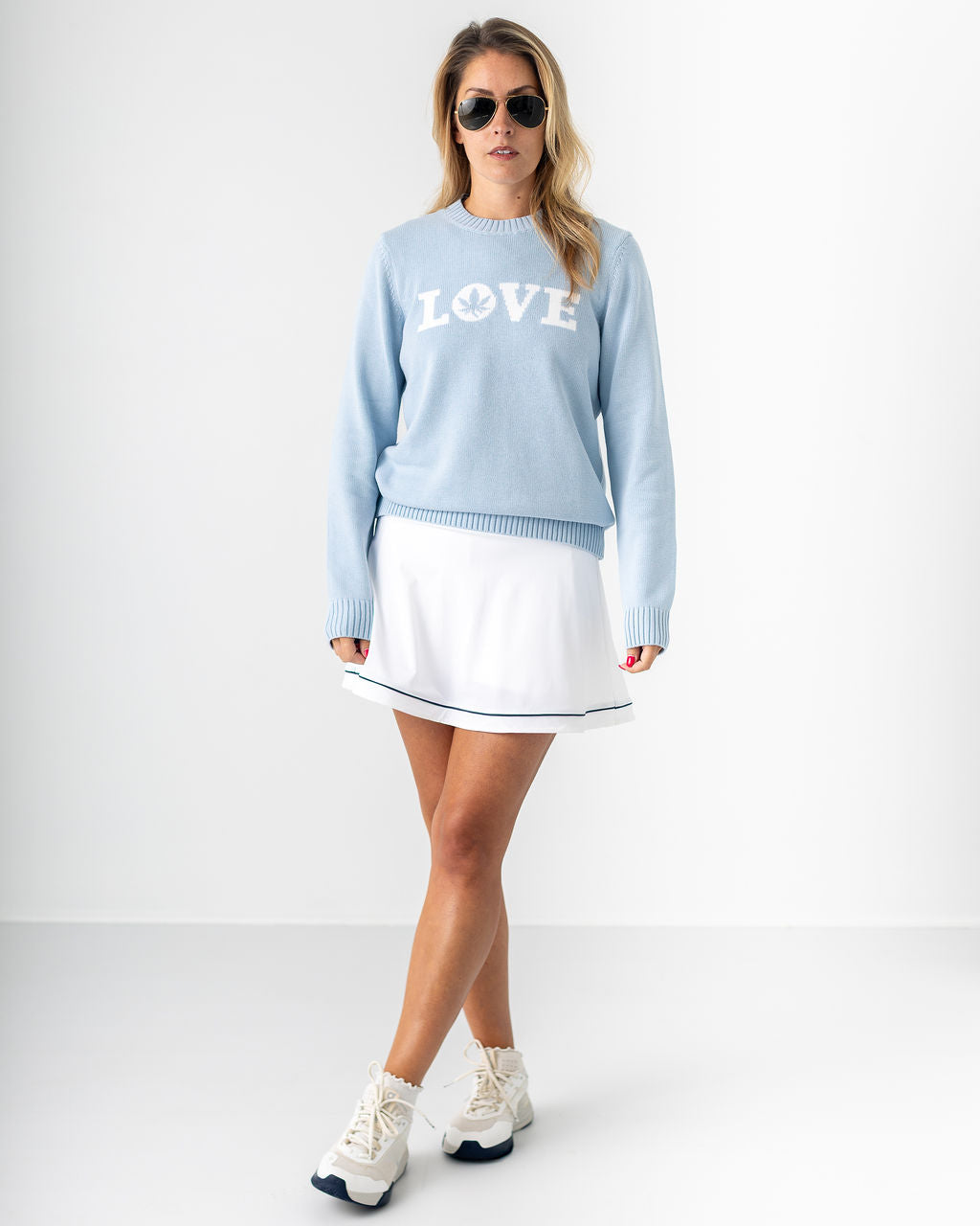 "LOVE" Sweater in Country Air