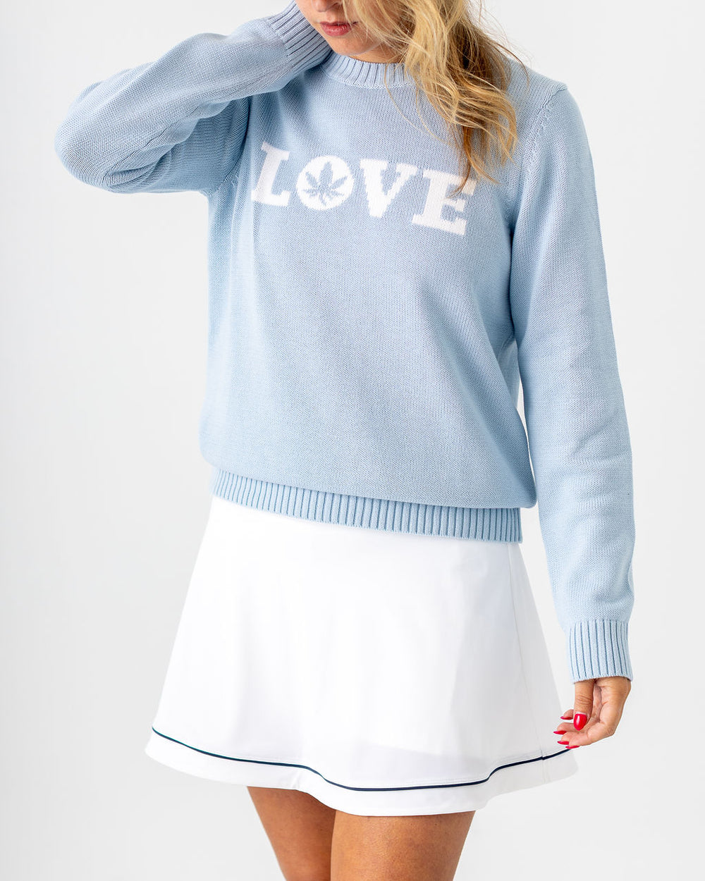 "LOVE" Sweater in Country Air