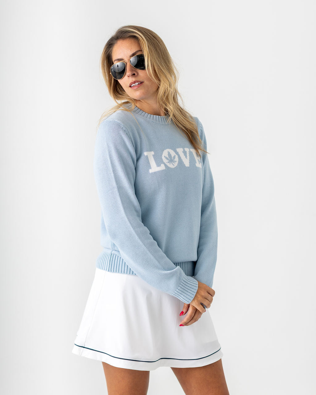 "LOVE" Sweater in Country Air