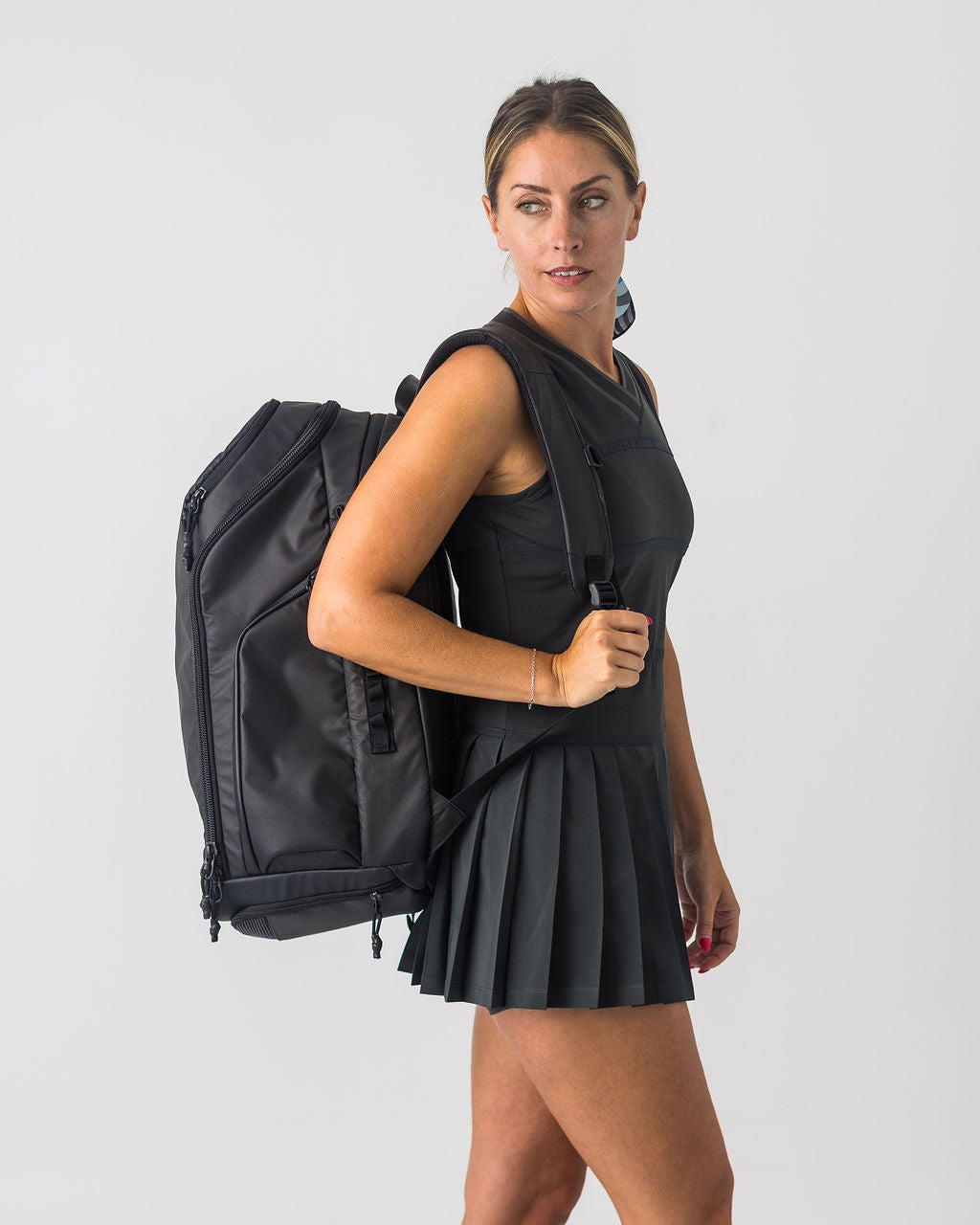V Neck Dress in Black