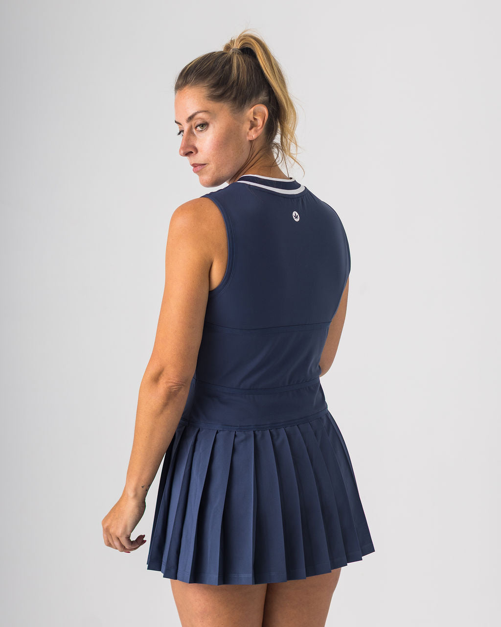 V Neck Dress in Navy