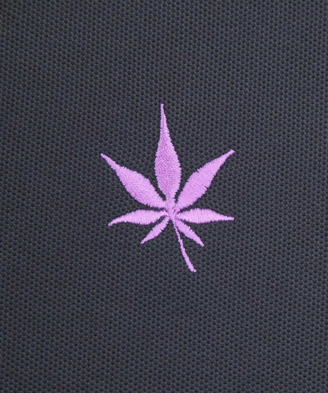 Polo in Black White Purple Haze Tipping