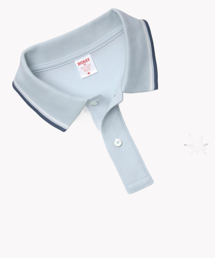 Polo in Country Air White Vintage Navy Tipping