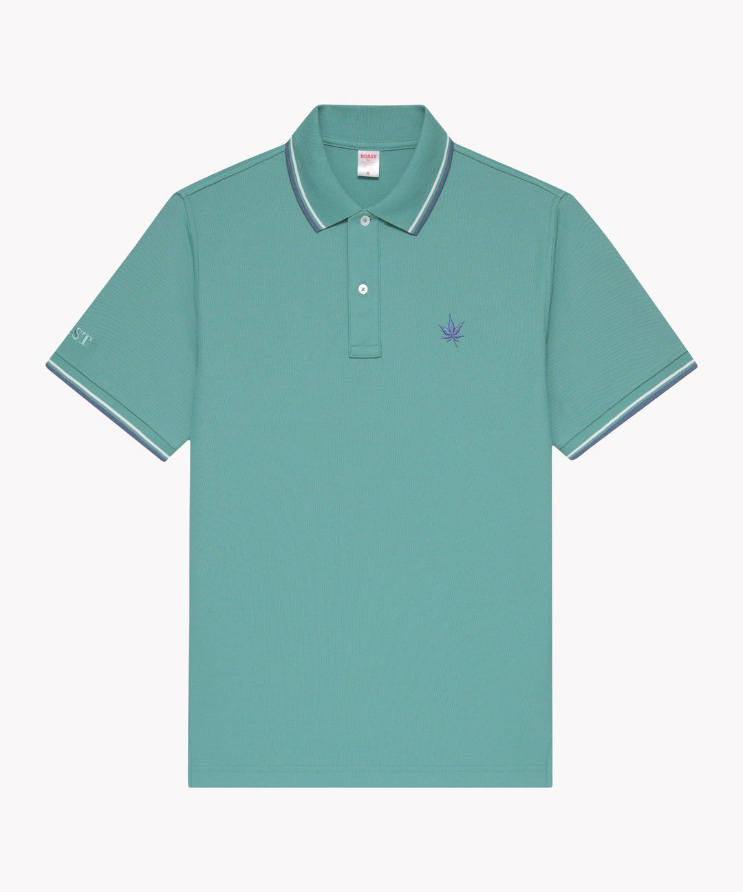 Polo in Seafoam White Vintage Navy Tipping