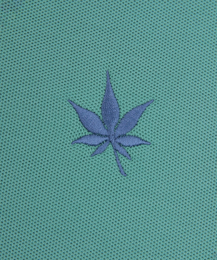 Polo in Seafoam White Vintage Navy Tipping