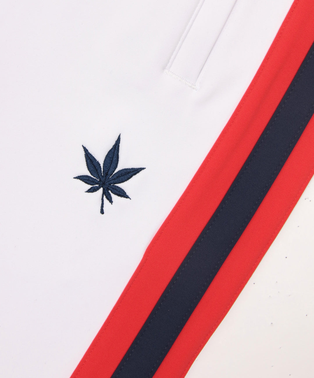 Tipped Warm-Up Pant 2.0 in White Red Navy