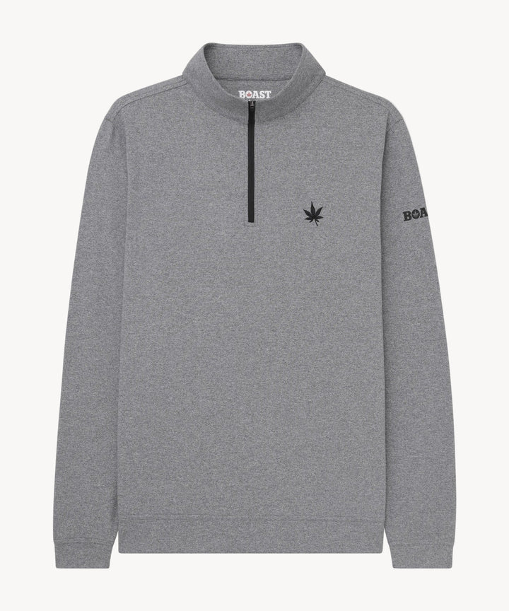 Greenwich Quarter Zip in Grey