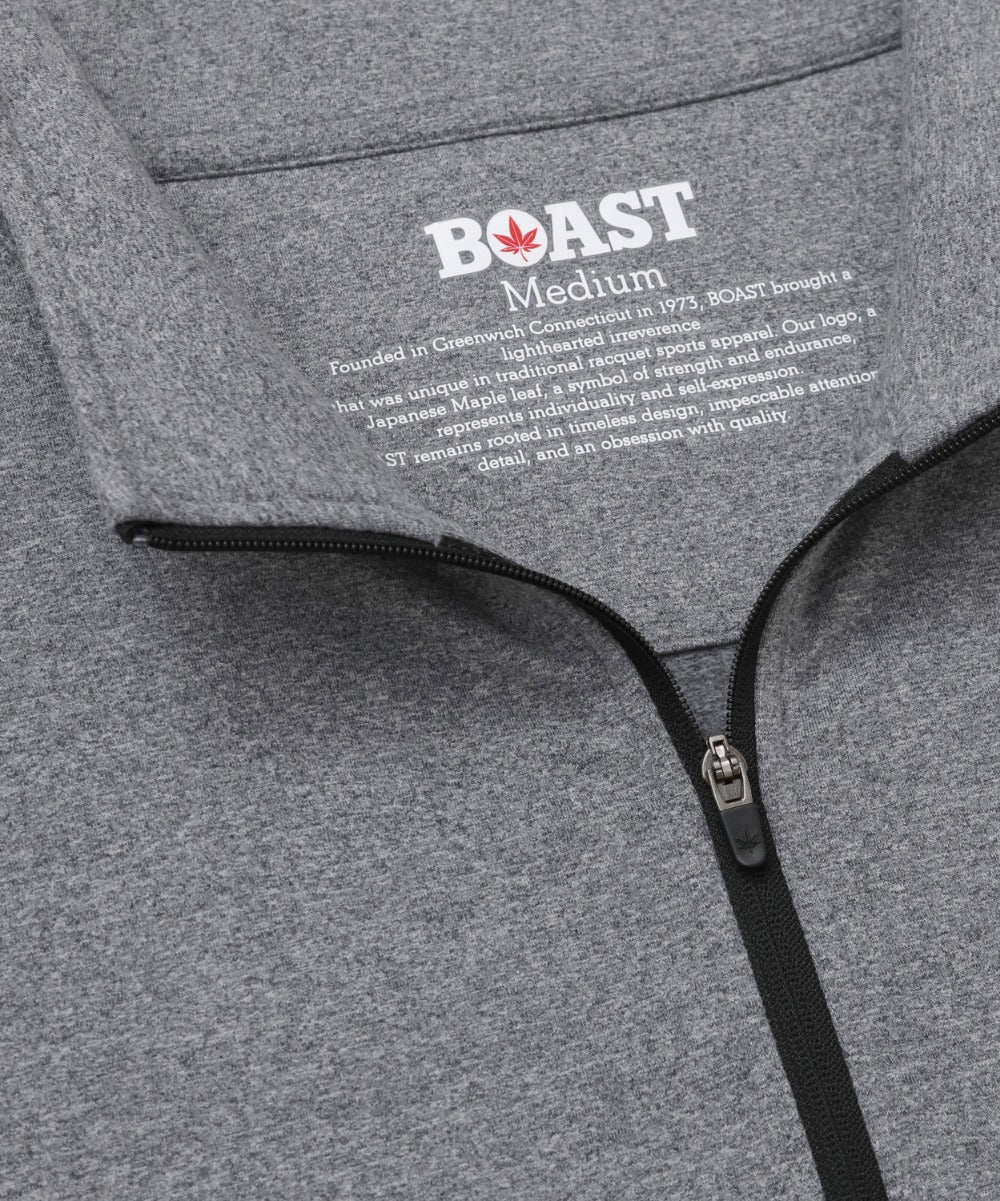 Greenwich Quarter Zip in Grey