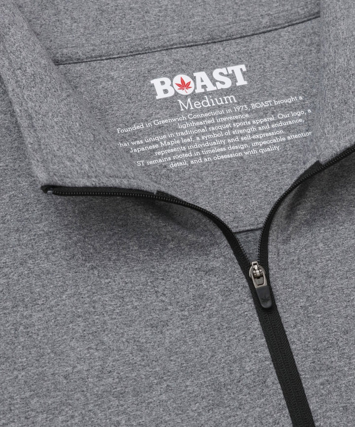 Greenwich Quarter Zip in Grey