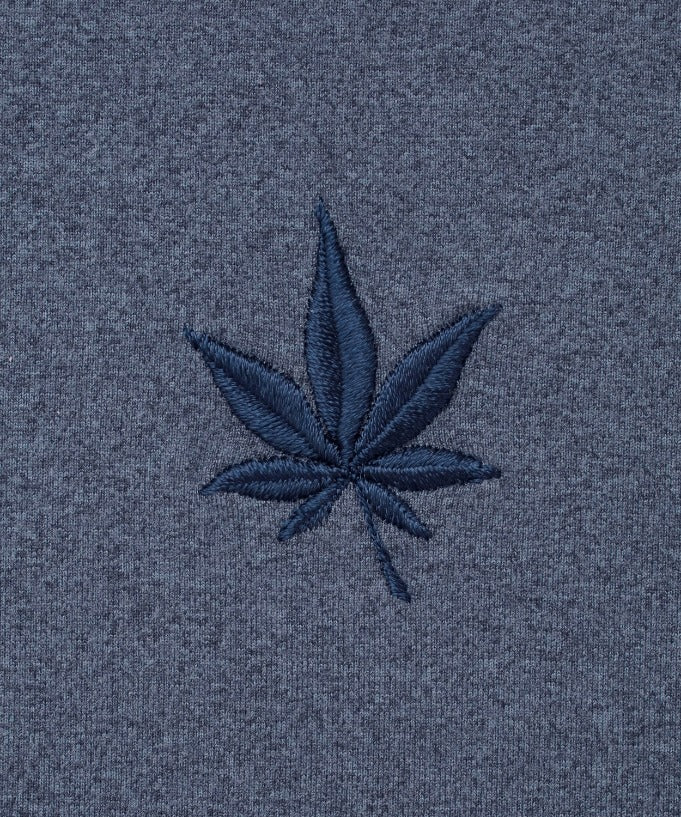 Greenwich Quarter Zip in Vintage Blue Heather