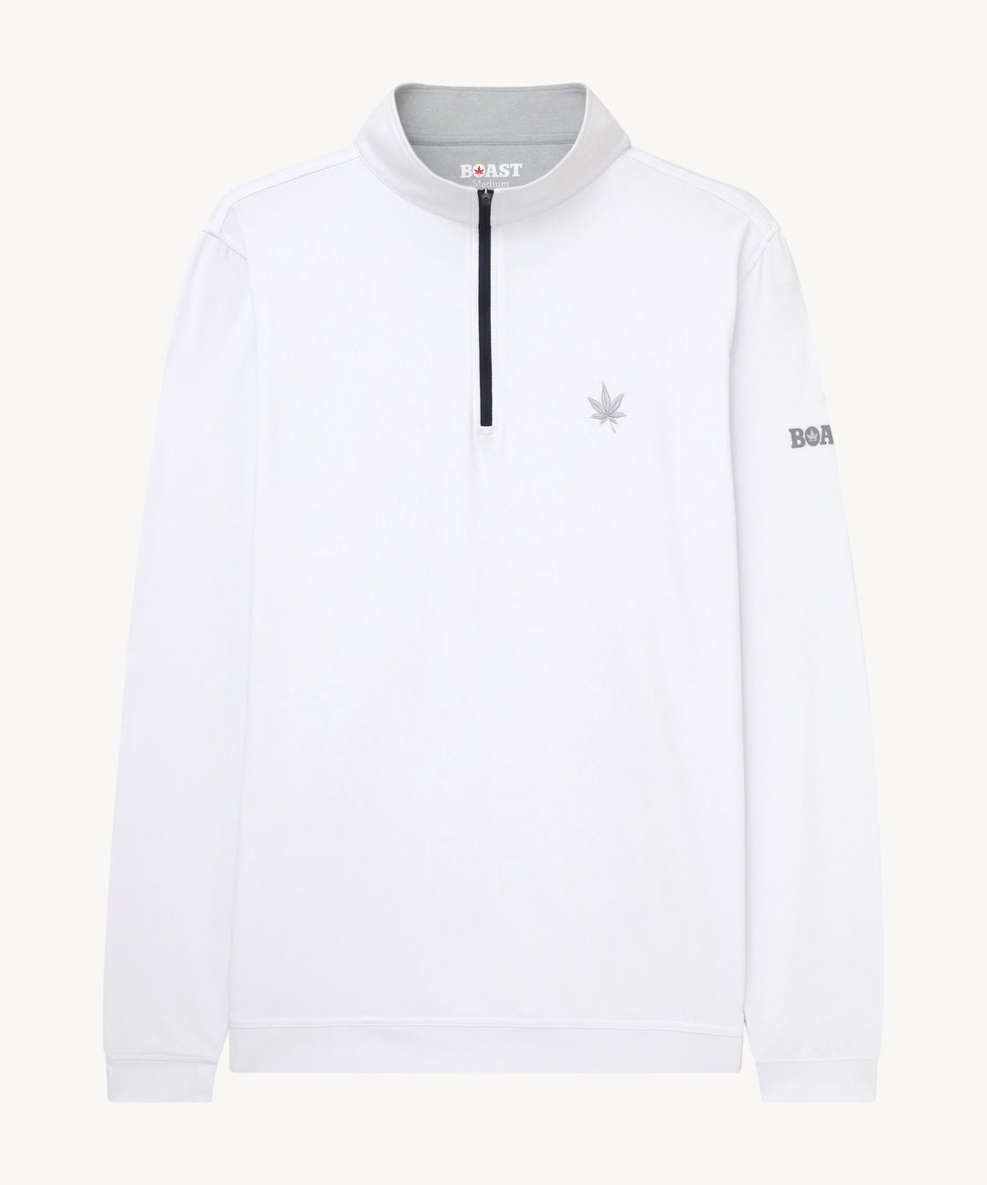 Greenwich Quarter Zip in White