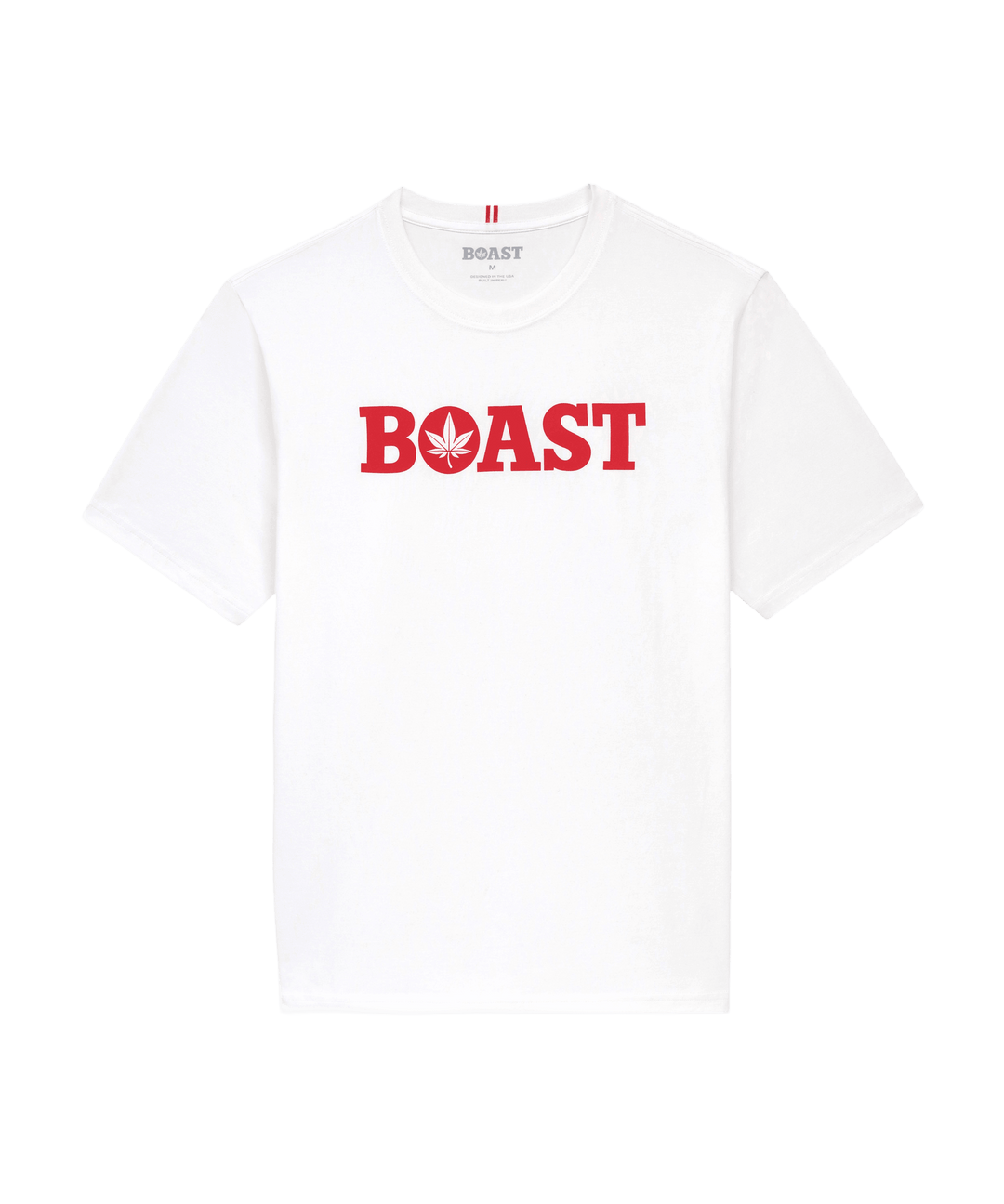 Tee in White Red