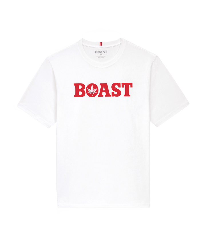 Tee in White Red
