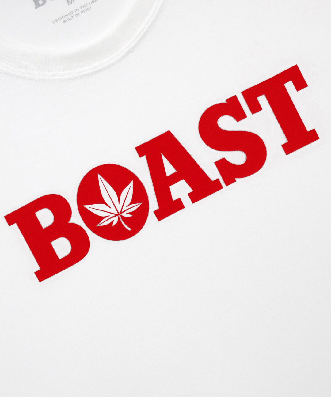 Tee in White Red