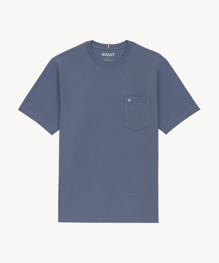 Pocket Tee in Vintage Navy Light Blue