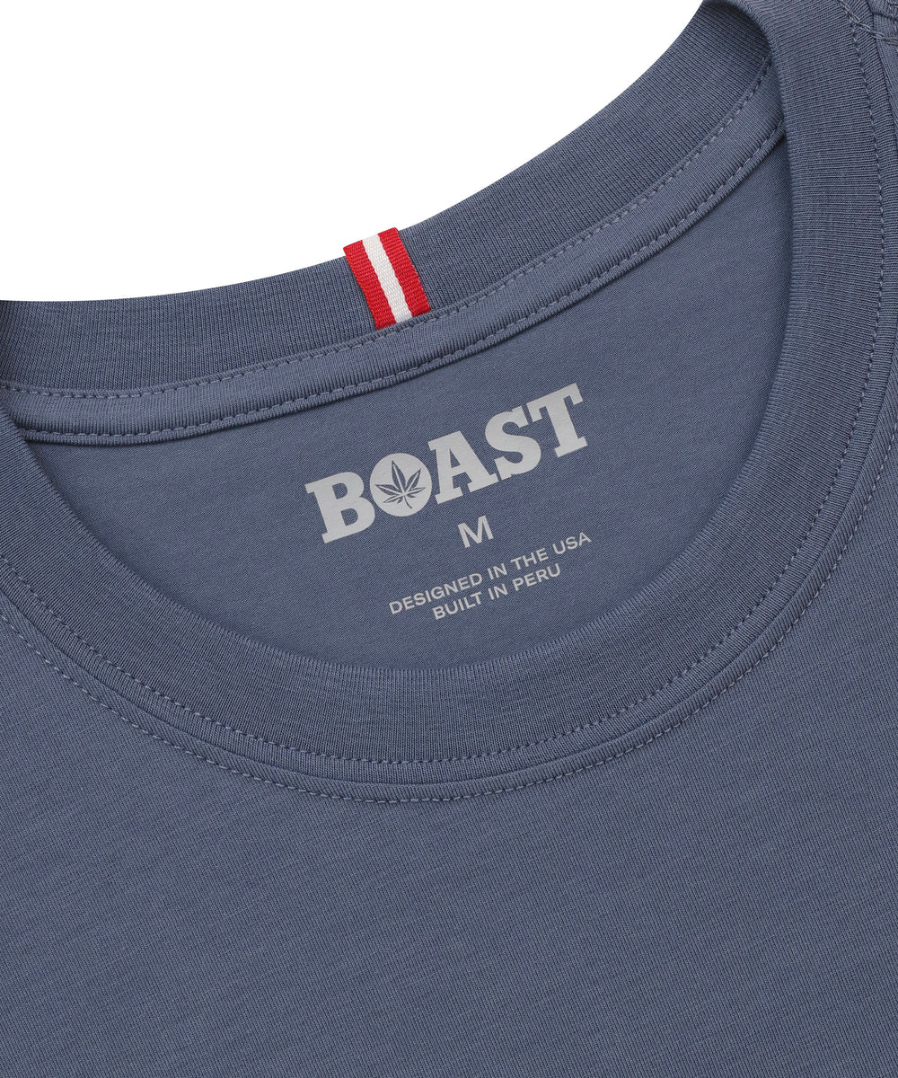 Pocket Tee in Vintage Navy Light Blue