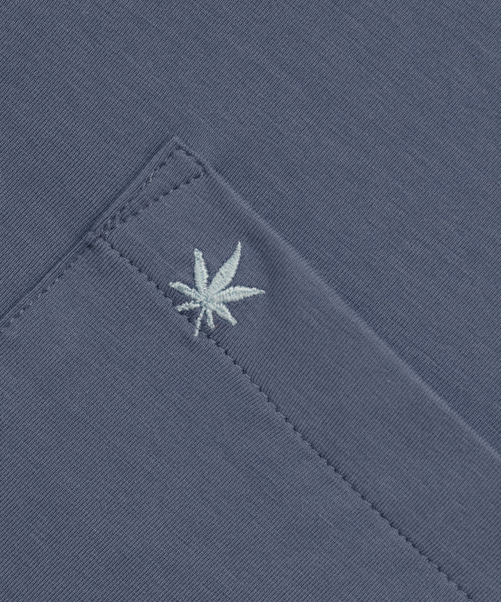 Pocket Tee in Vintage Navy Light Blue