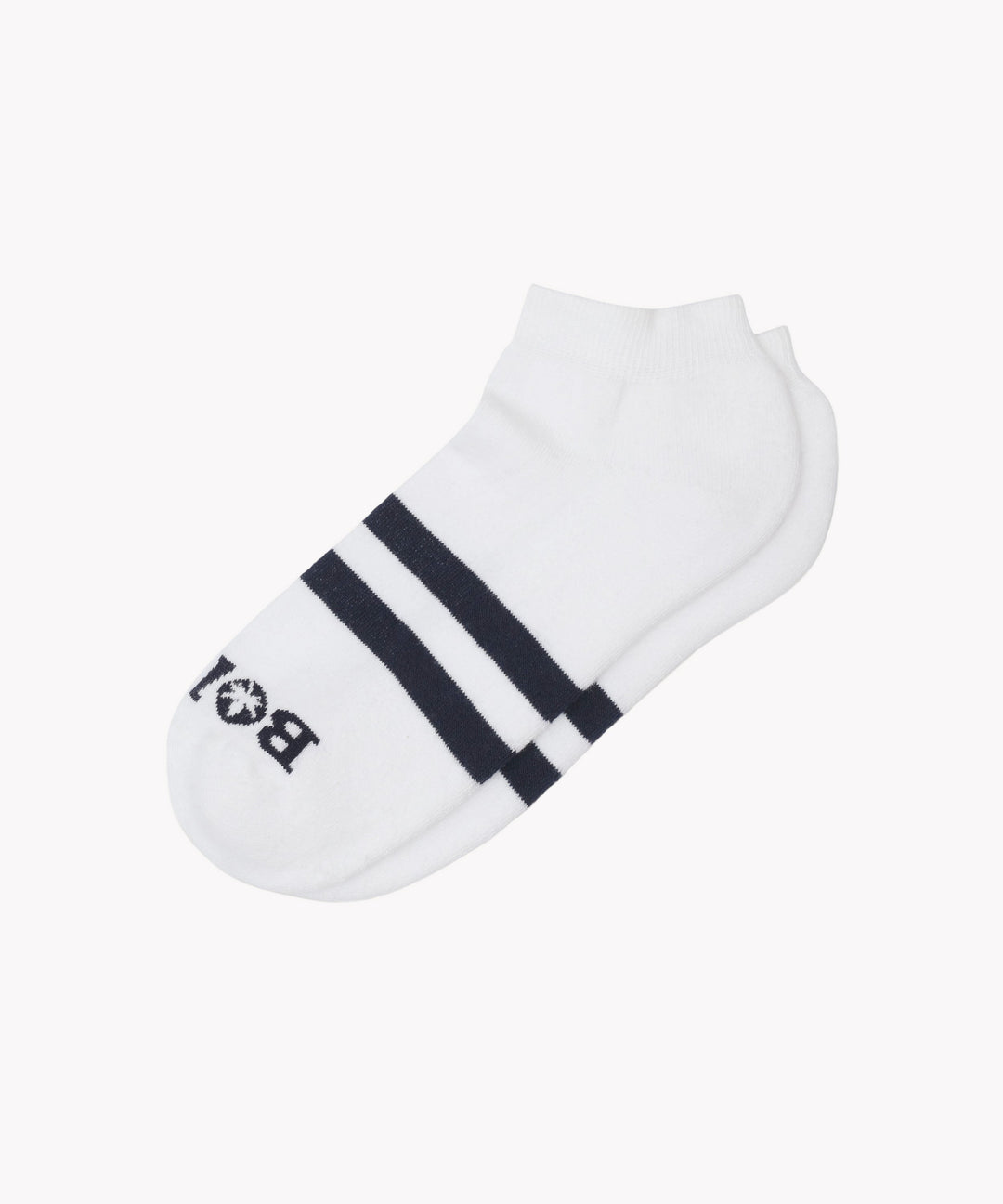 Socks in White Navy Navy Stripe