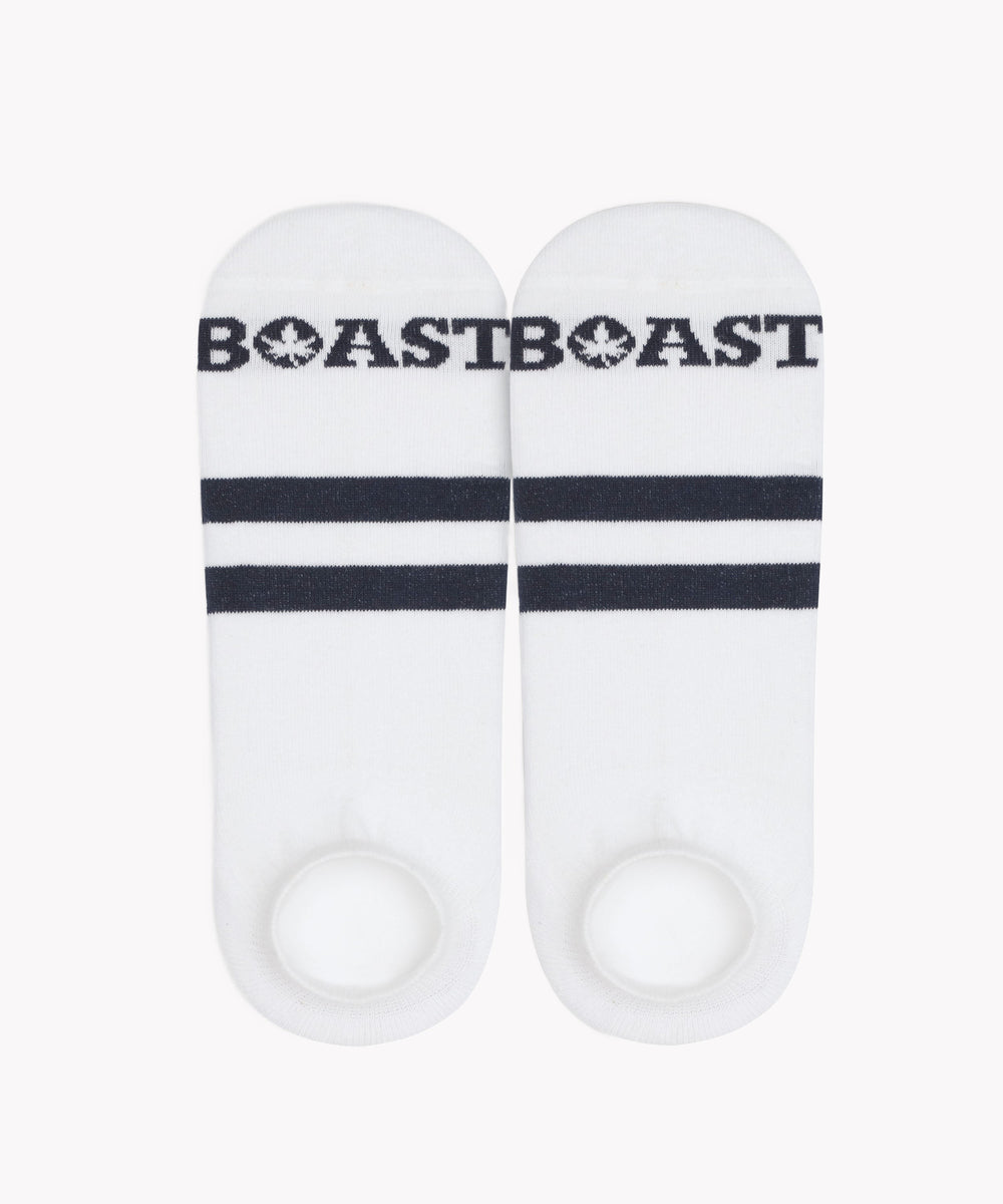 Socks in White Navy Navy Stripe