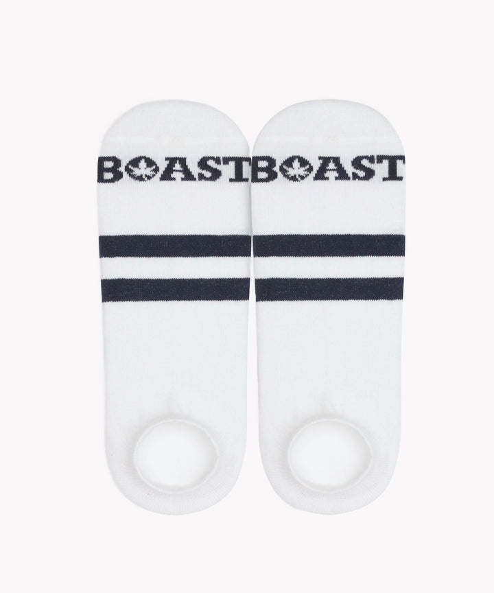 Socks in White Navy Navy Stripe