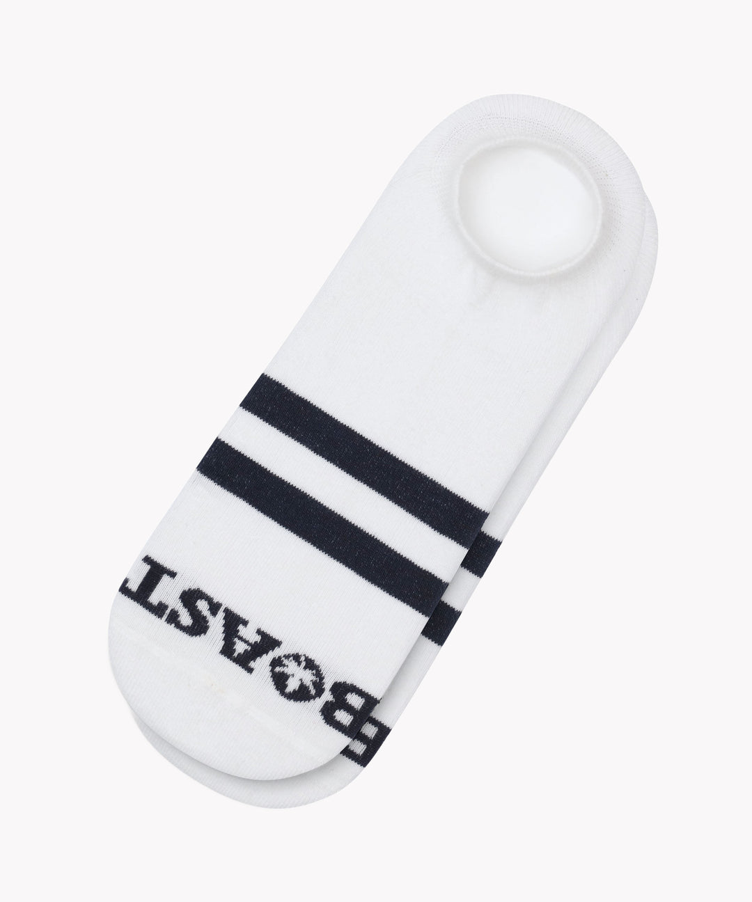 Socks in White Navy Navy Stripe