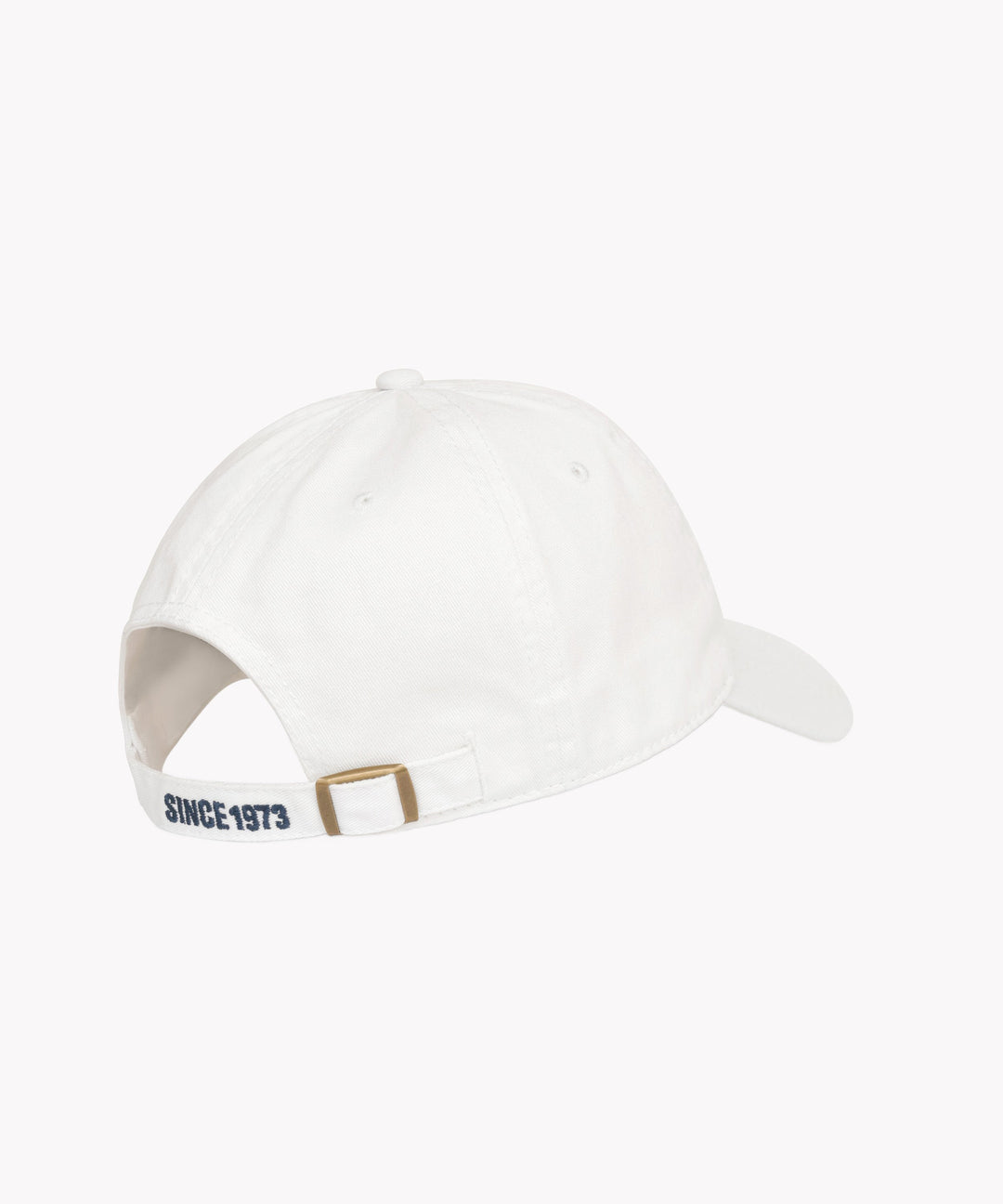 Dad Hat in White Navy