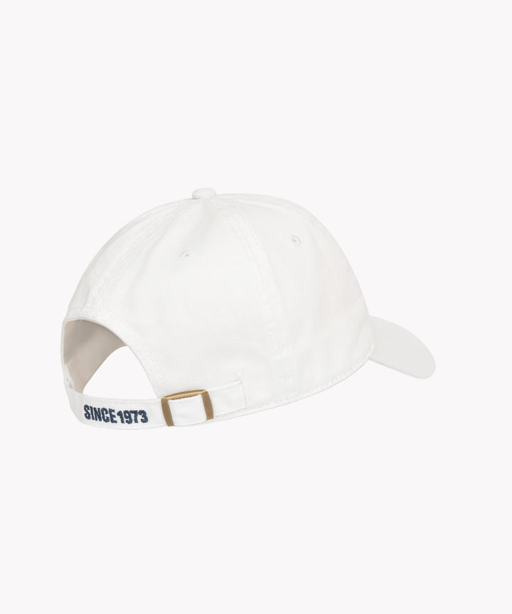Dad Hat in White Navy