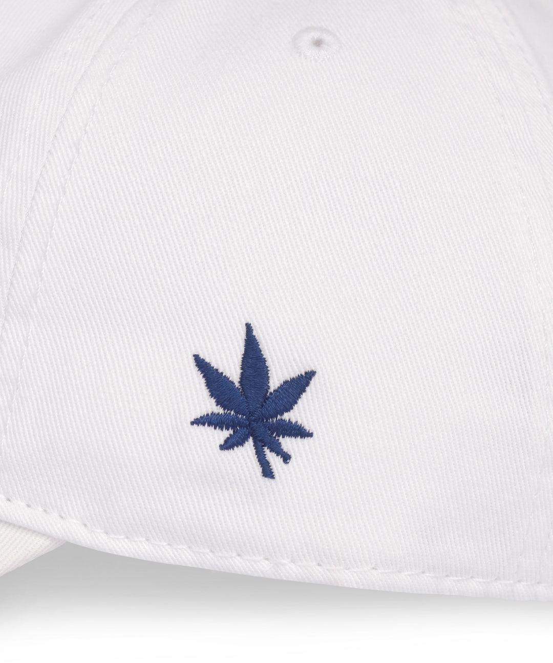 Dad Hat in White Navy