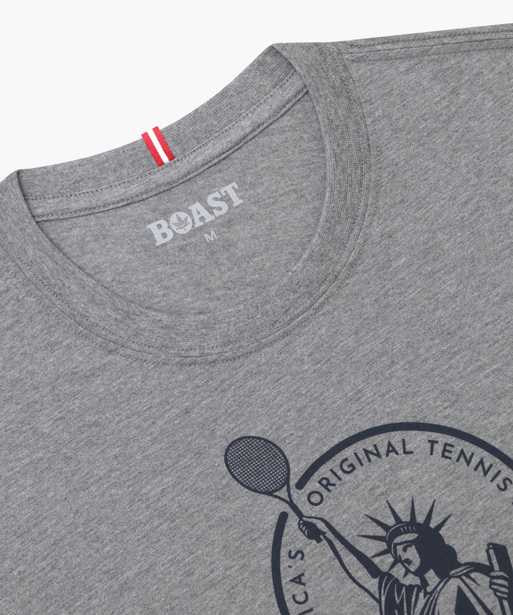 Tee in Heather Grey